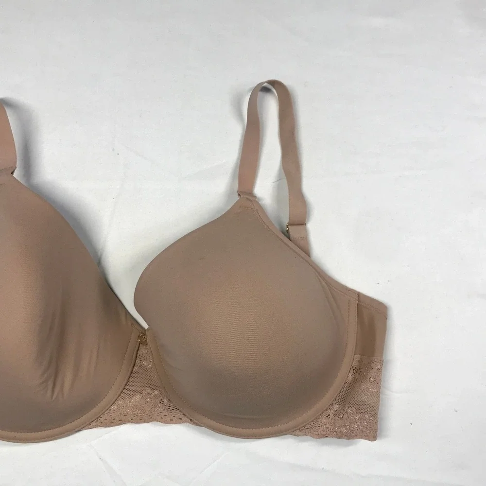 Natori Pure Luxe Full Coverage Contour Underwire Bra Tan Nude 32G 721154